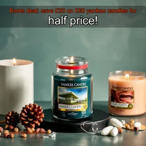 Read more about the article Boots deal: save £30 on £60 yankee candles for half price!