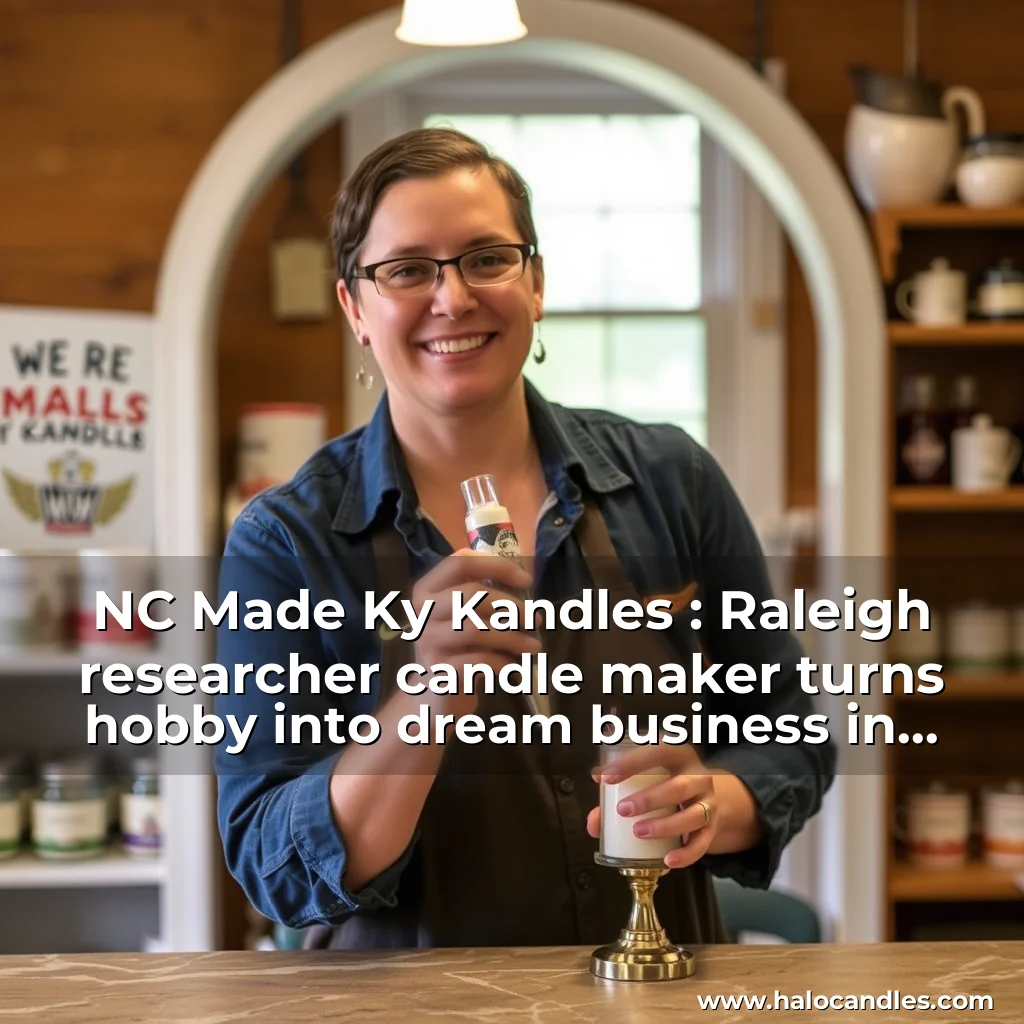 Read more about the article NC Made  Ky Kandles : Raleigh researcher  candle maker turns hobby into dream business in North Carolina