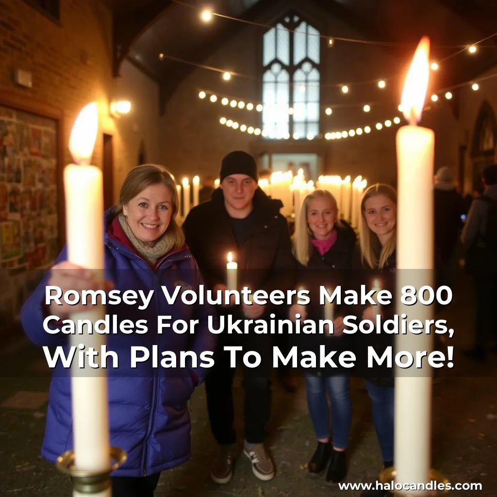 Read more about the article Romsey Volunteers Make 800 Candles For Ukrainian Soldiers, With Plans To Make More!