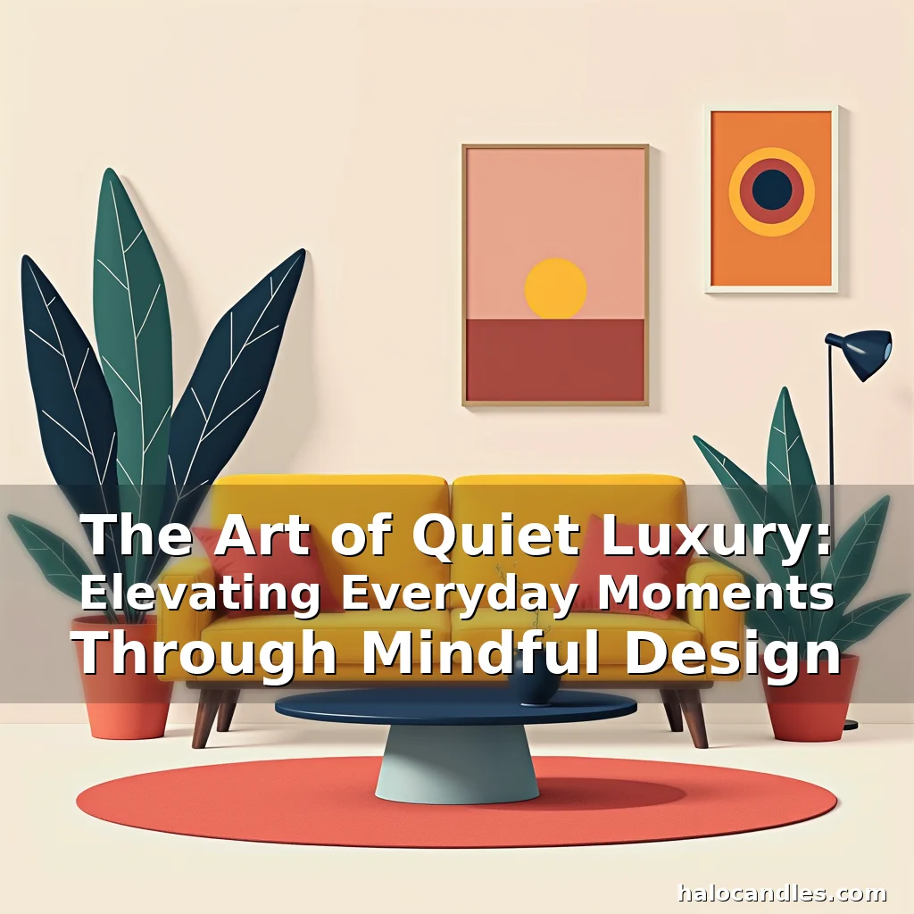 Read more about the article The Art of Quiet Luxury: Elevating Everyday Moments Through Mindful Design