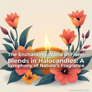 Artistic representation for The Enchanting World of Floral Blends in Halocandles: A Symphony of Nature’s Fragrance