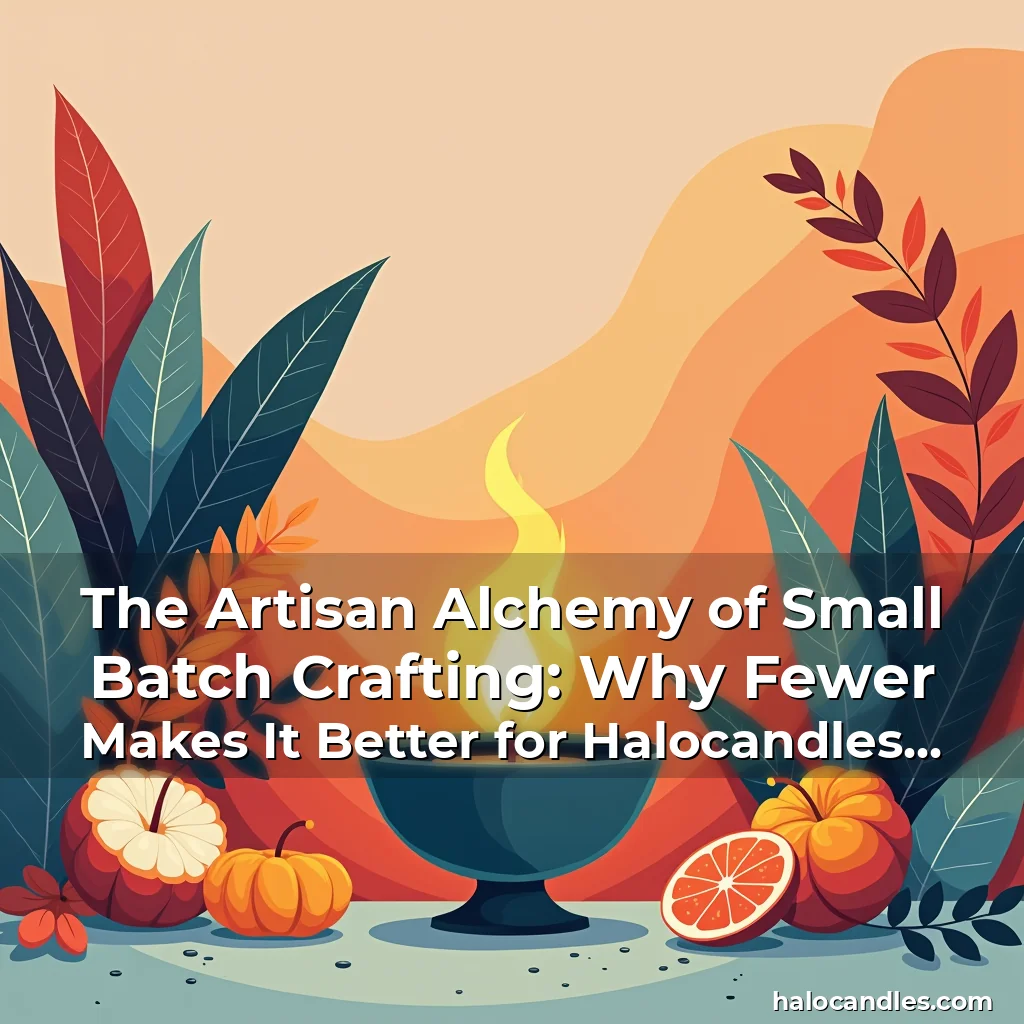 Read more about the article The Artisan Alchemy of Small Batch Crafting: Why Fewer Makes It Better for Halocandles Enthusiasts
