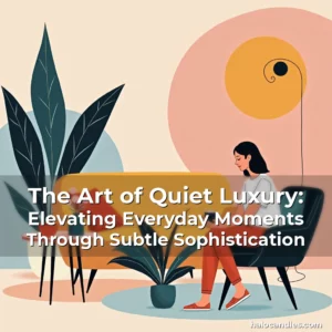 Read more about the article The Art of Quiet Luxury: Elevating Everyday Moments Through Subtle Sophistication